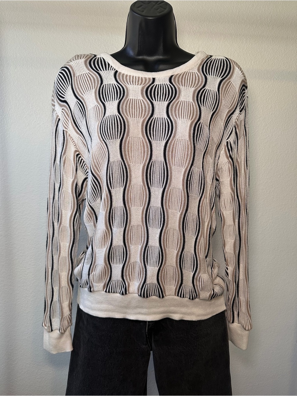 Vintage 7th Avenue West Geometric Sweater Size XL